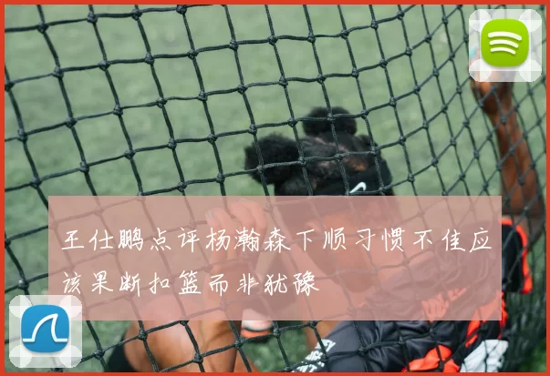 王仕鹏点评杨瀚森下顺习惯不佳应该果断扣篮而非犹豫